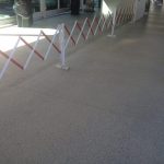 Honed-Concrete-Walkway-Brisbane-International-Airport.-Solvent-Acylic-Top-Coat