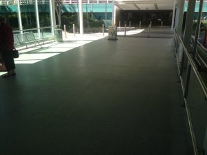 honing and sealing external concrete
