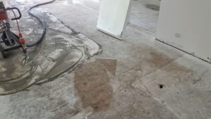 remove floor tile glue