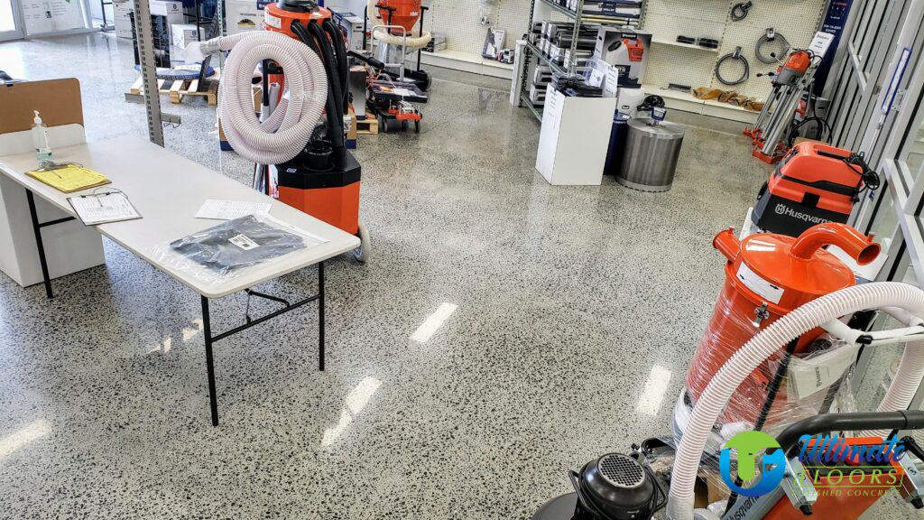 concrete polishing using husqvarna superfloor