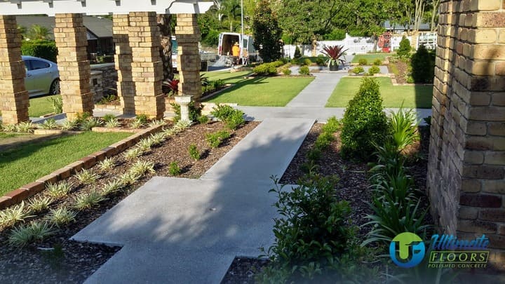 slip safe honed concrete outdoors by Ultimate Floors